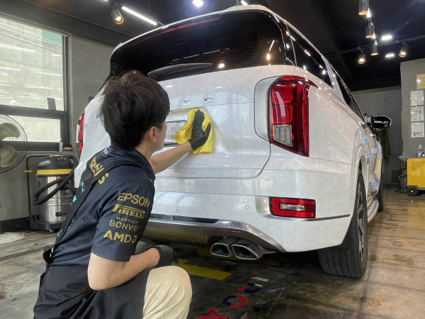 팰리세이드는 SUV 특성상 어느 각도에서 봐도 도장 상태가 드러나는 차종
