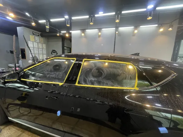BMW 7시리즈 작업 전 측면 상태